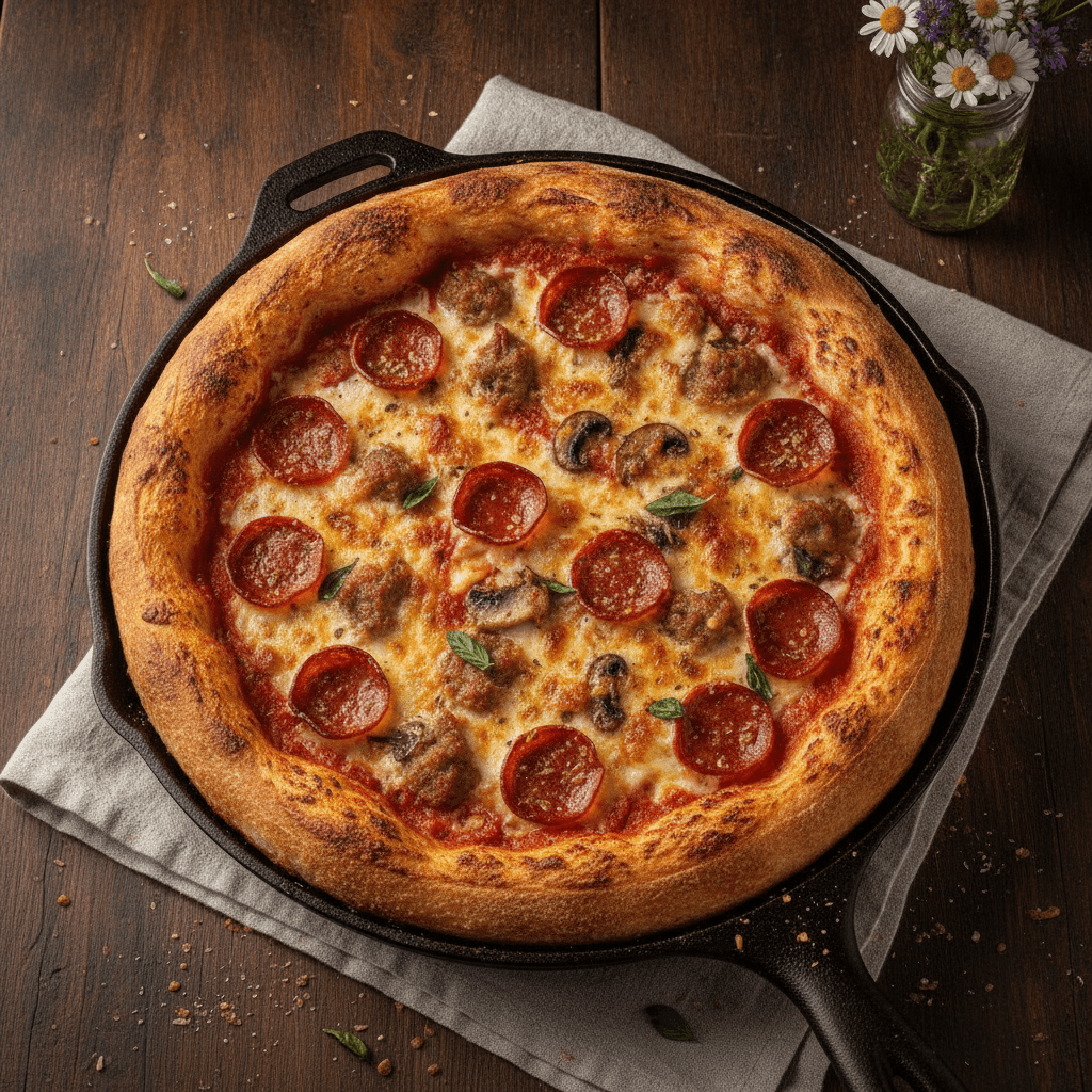 The Starter Jar's Ultimate Sourdough Deep Dish Pizza: A Step-by-Step Guide to a Thick, Flavorful Crust