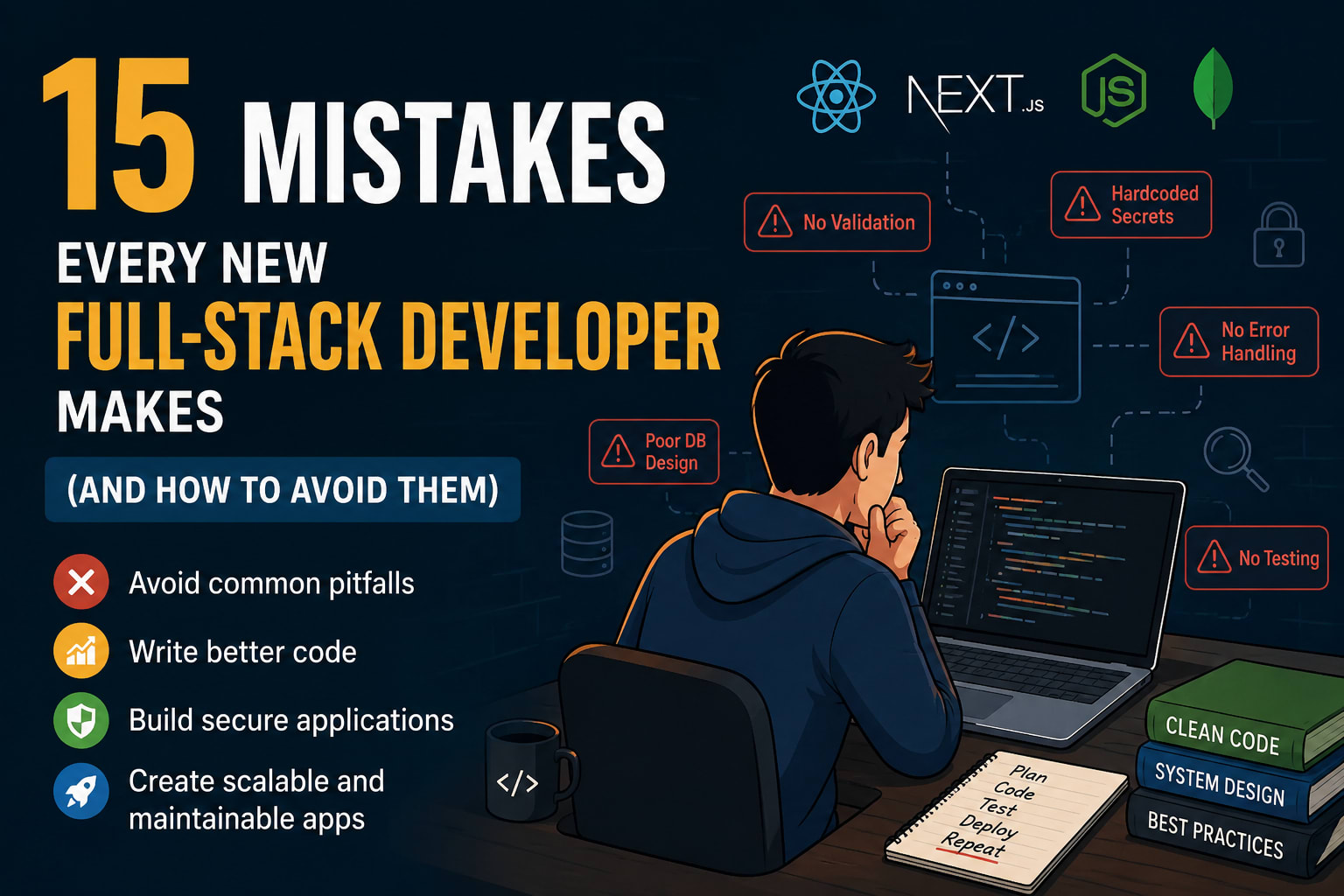 15 Mistakes Every New Full-Stack Developer Makes