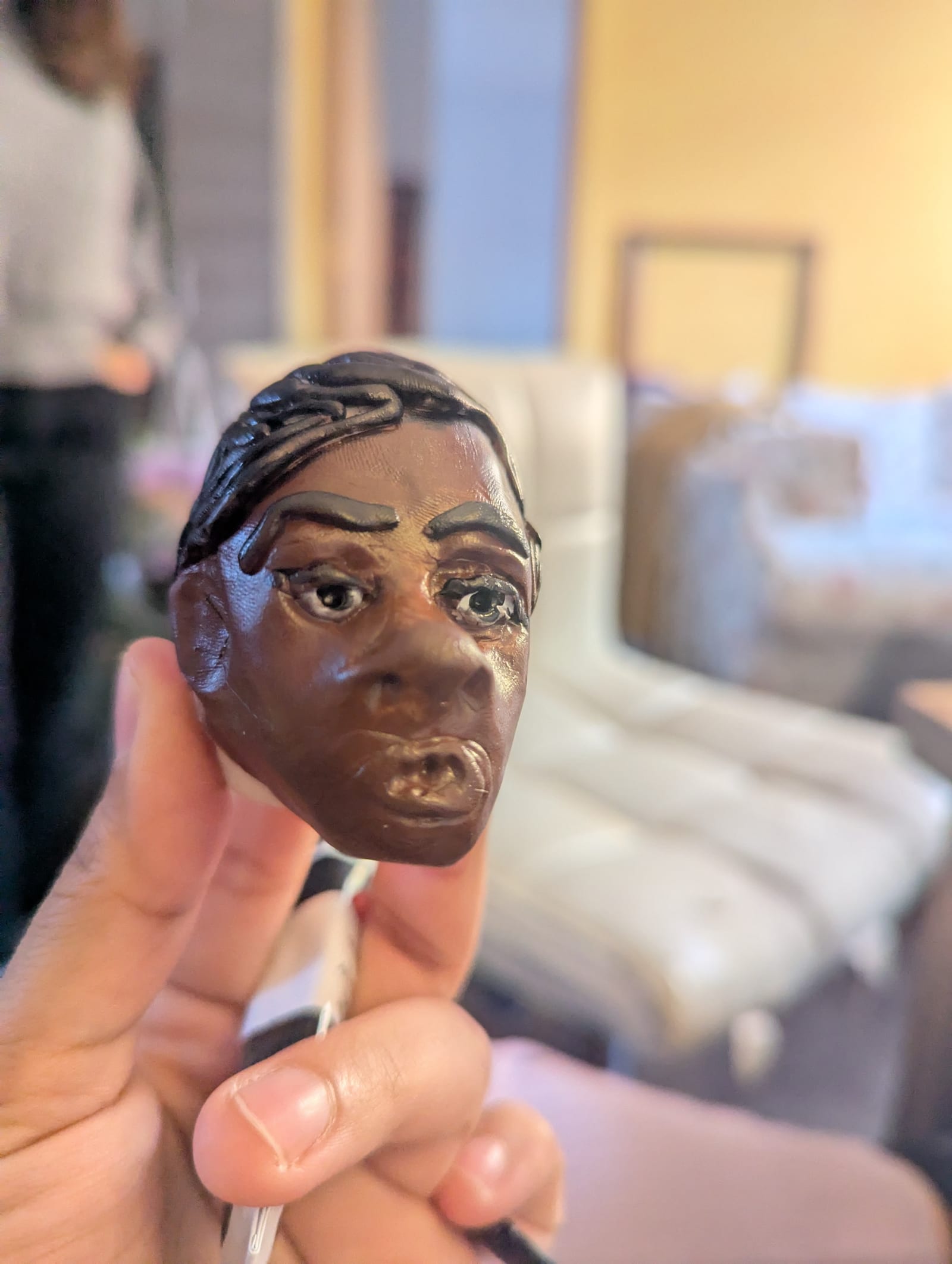 Sculpture, 2024, clay — Head