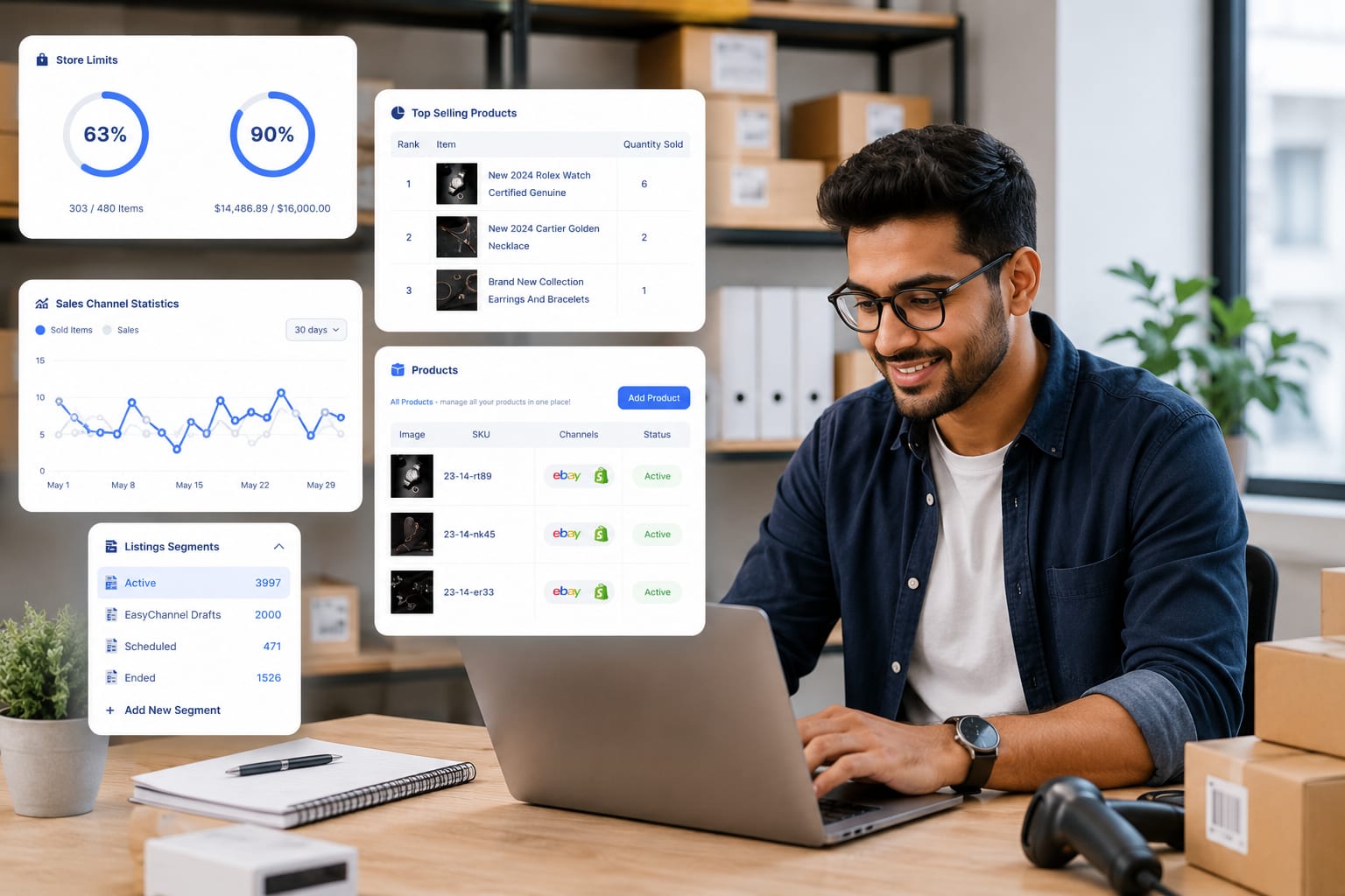 Easily Manage Orders from Multiple Sales Channels