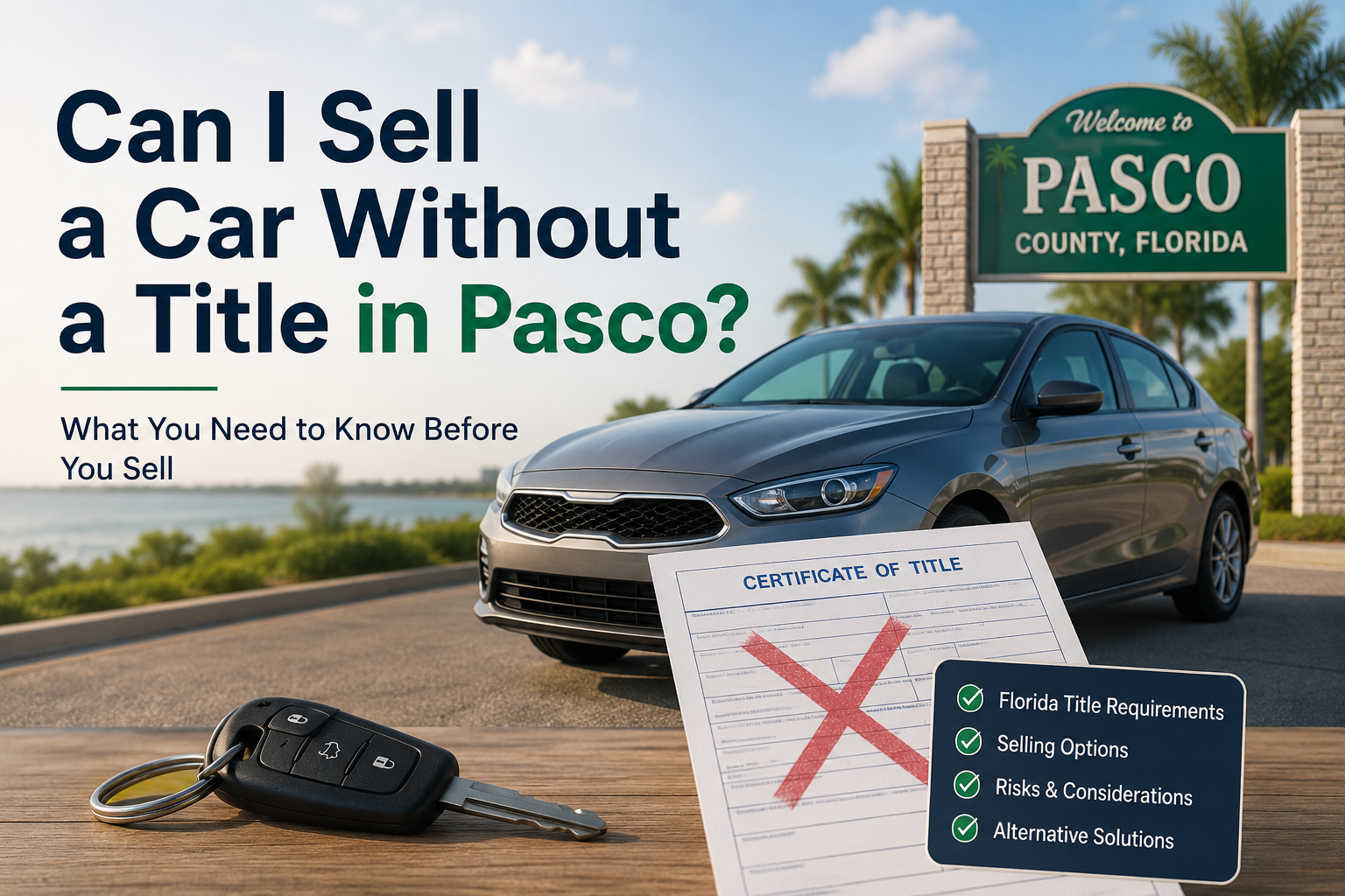 Can I Sell a Car Without a Title in Pasco?