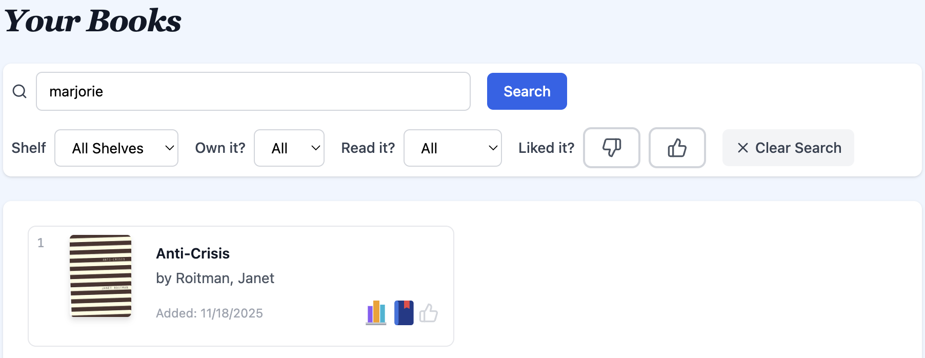 Searching for Marjorie