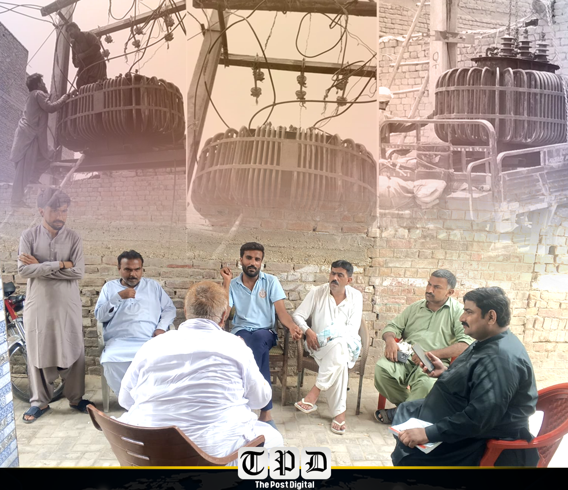 مکینوں کا دعویٰ: ہر بار اپنی مدد آپ کے تحت چندہ جمع کرکے ٹرانسفارمر مرمت کراتے ہیں، متعدد شکایات کے باوجود ایس ڈی او خیرپور نے مسئلہ حل نہیں کیا