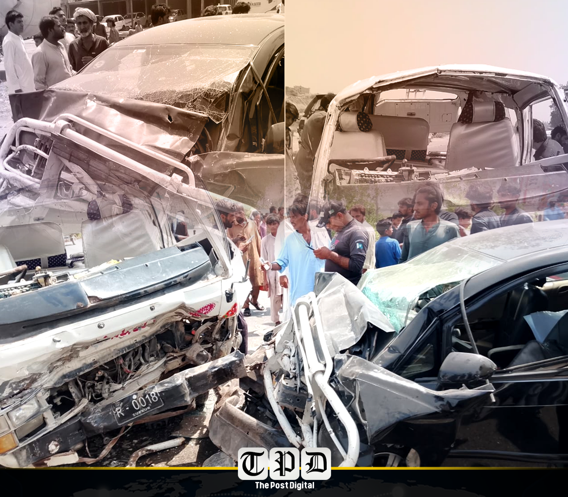 تیز رفتاری کے باعث پیش آنے والے حادثے میں ویگن الٹ گئی، زخمیوں میں خواتین اور بچے بھی شامل؛ تمام زخمی اسپتال منتقل
