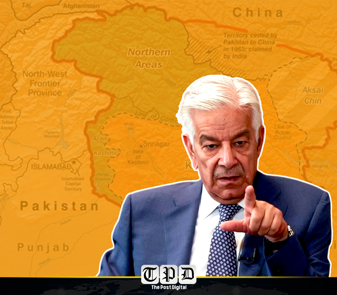 آزاد کشمیر کے انتخابات کشمیر کاز، کشمیریوں کی حفاظت اور قربانیوں کے اعتراف کا امتحان ہیں، شہداء اور غازیوں کی قربانیوں کو سلام پیش کرتے ہیں، وزیر دفاع کا کارکنوں سے خطاب