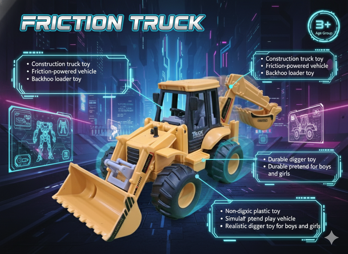 Friction Power Construction Backhoe Loader – Simulation Model