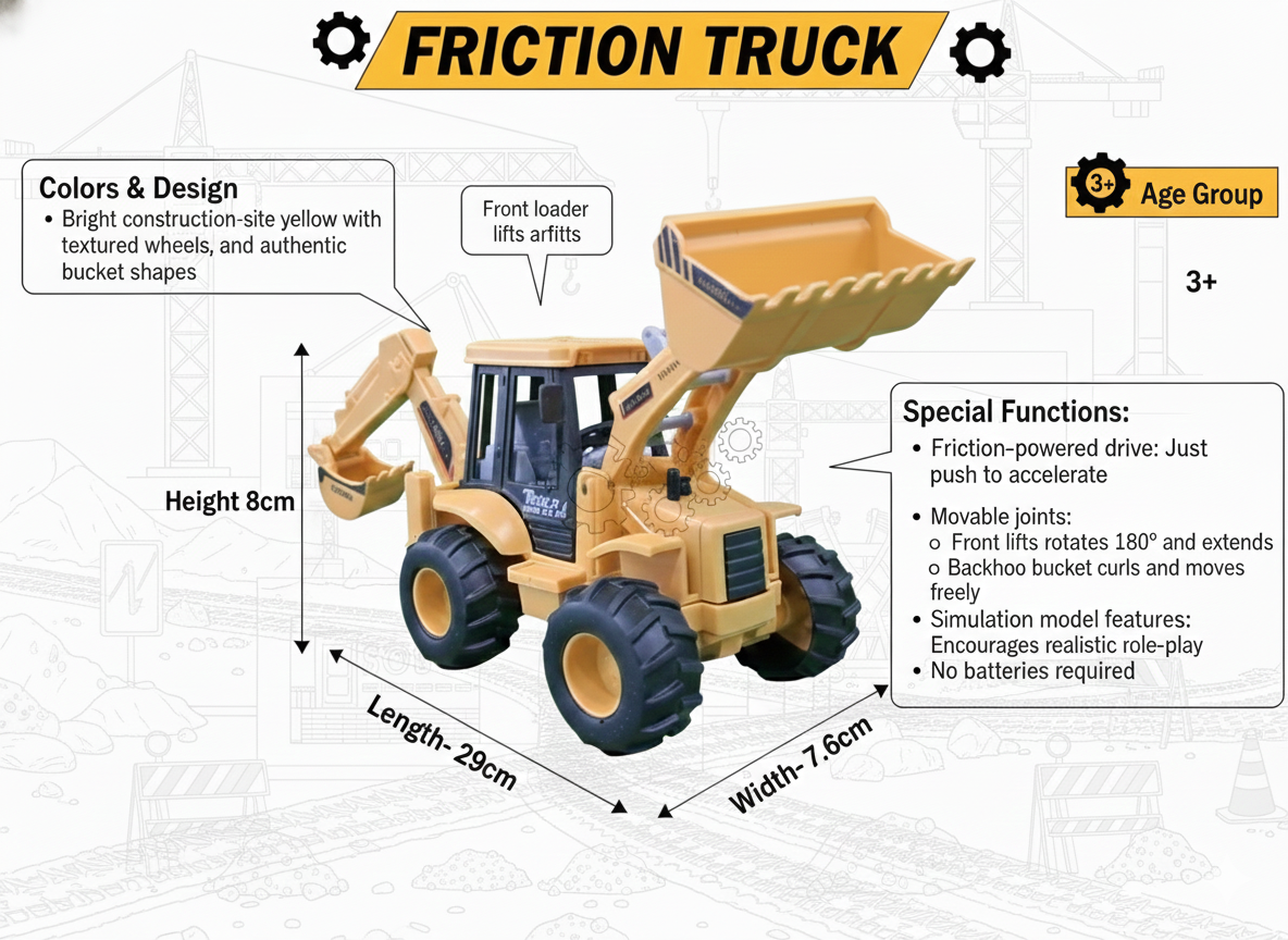 Friction Power Construction Backhoe Loader – Simulation Model - Image 4