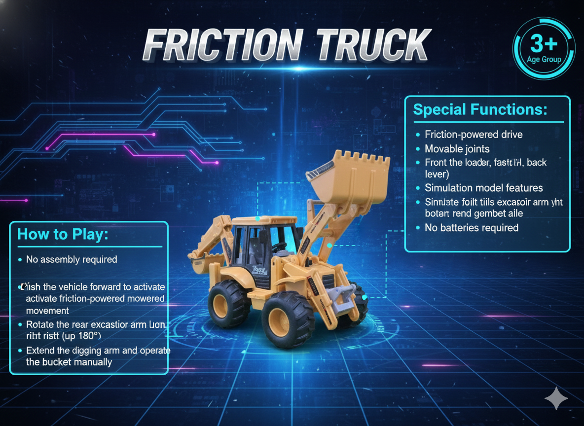 Friction Power Construction Backhoe Loader – Simulation Model - Image 2