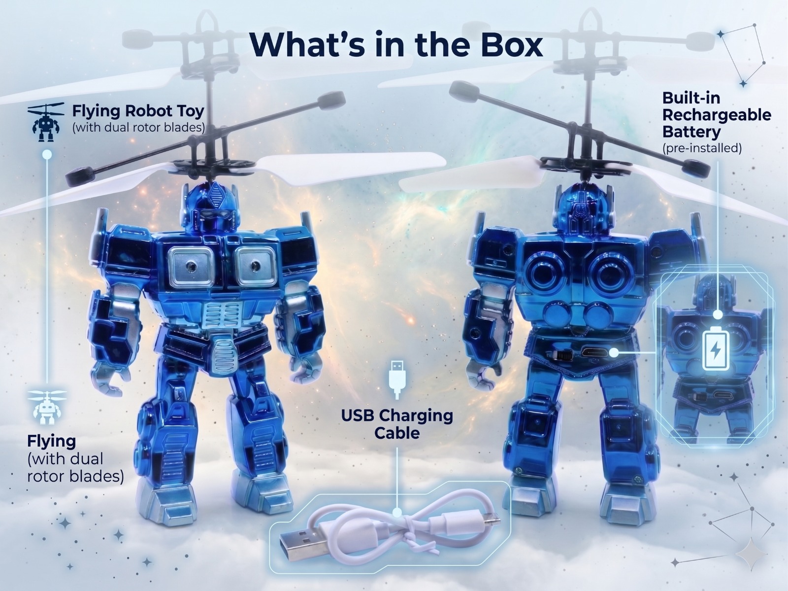 Flying Robot Blue - Image 2