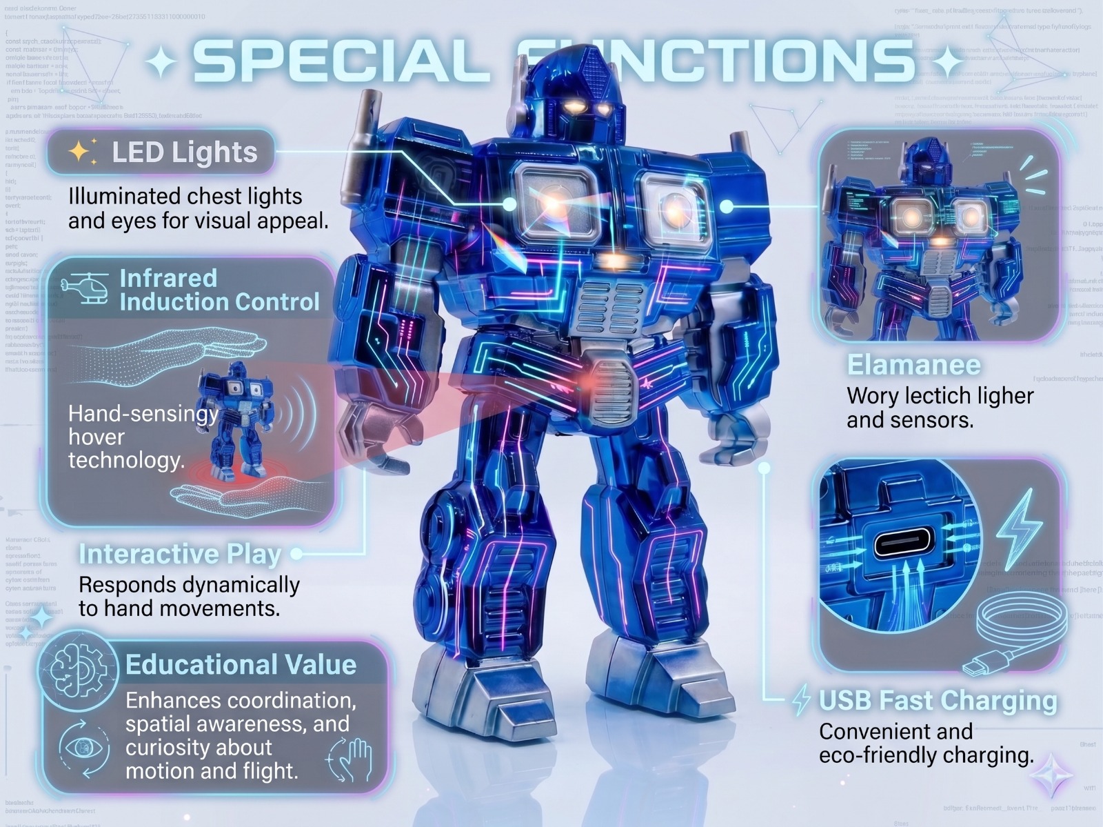 Flying Robot Blue - Image 4