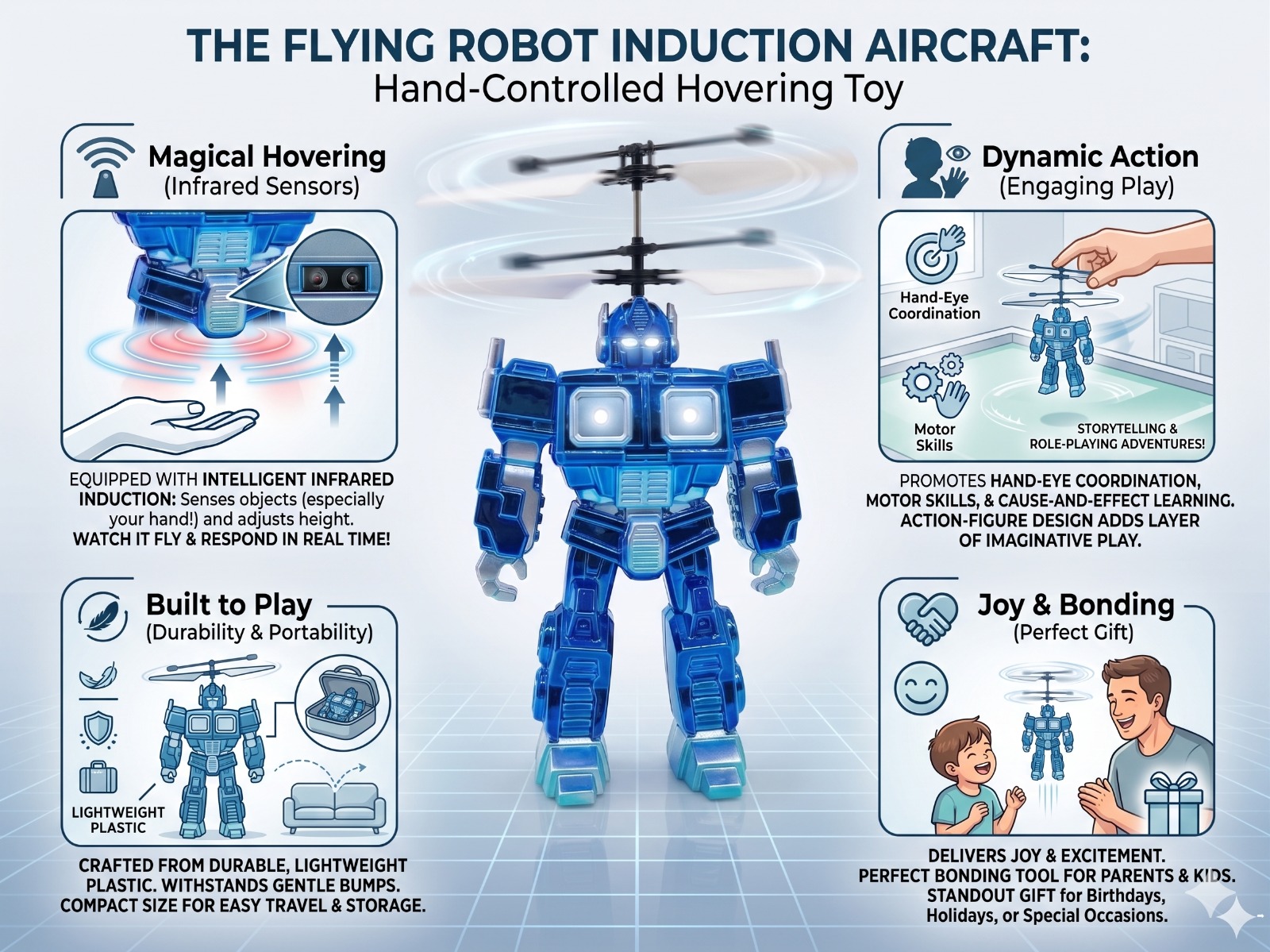 Flying Robot Blue - Image 5