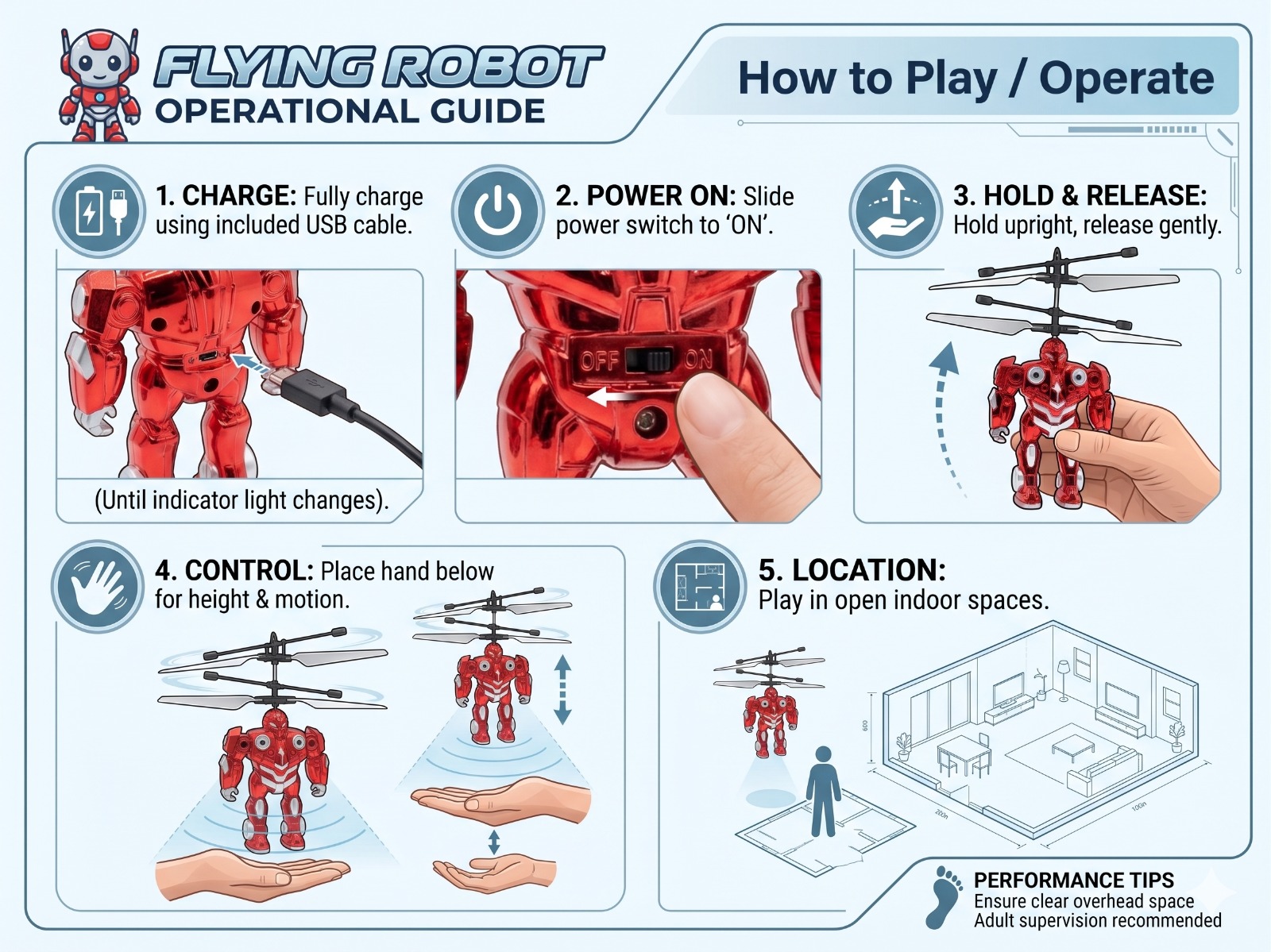Flying Robot Red - Image 2