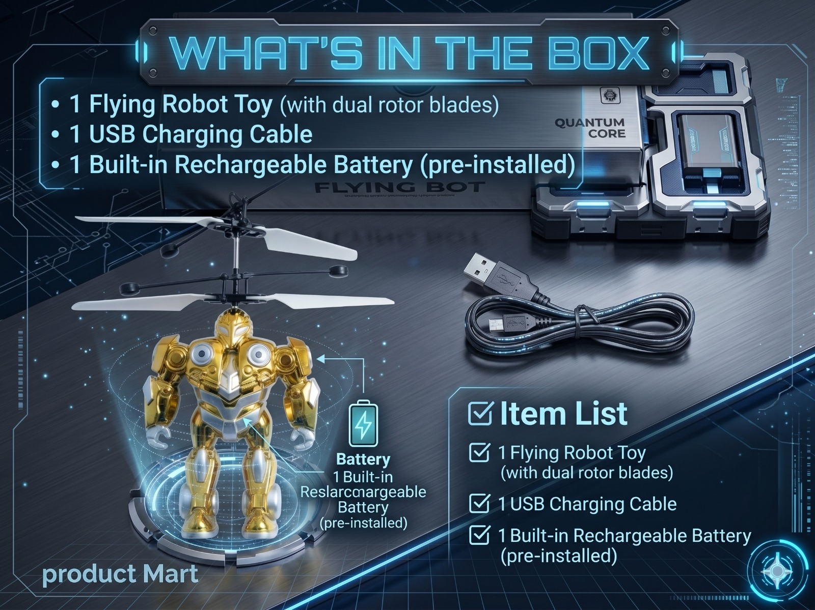 Flying Robot Yellow - Image 3
