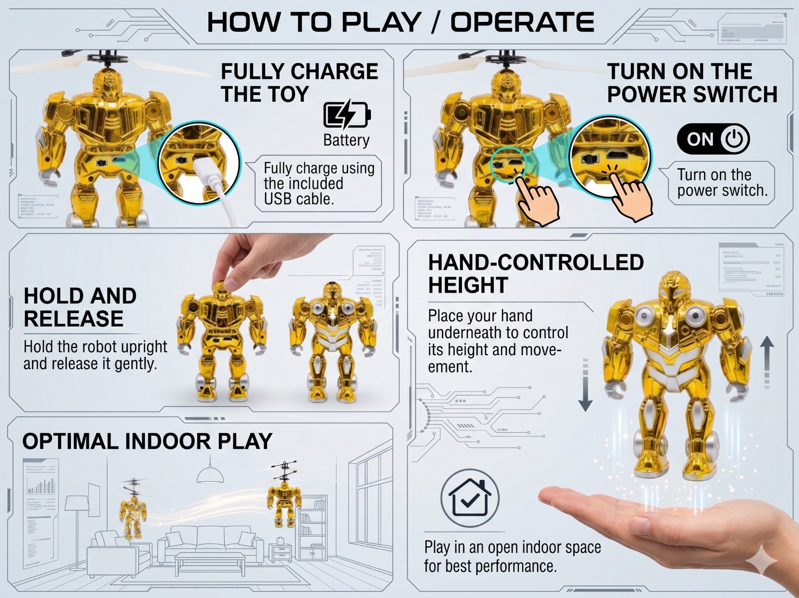 Flying Robot Yellow - Image 6