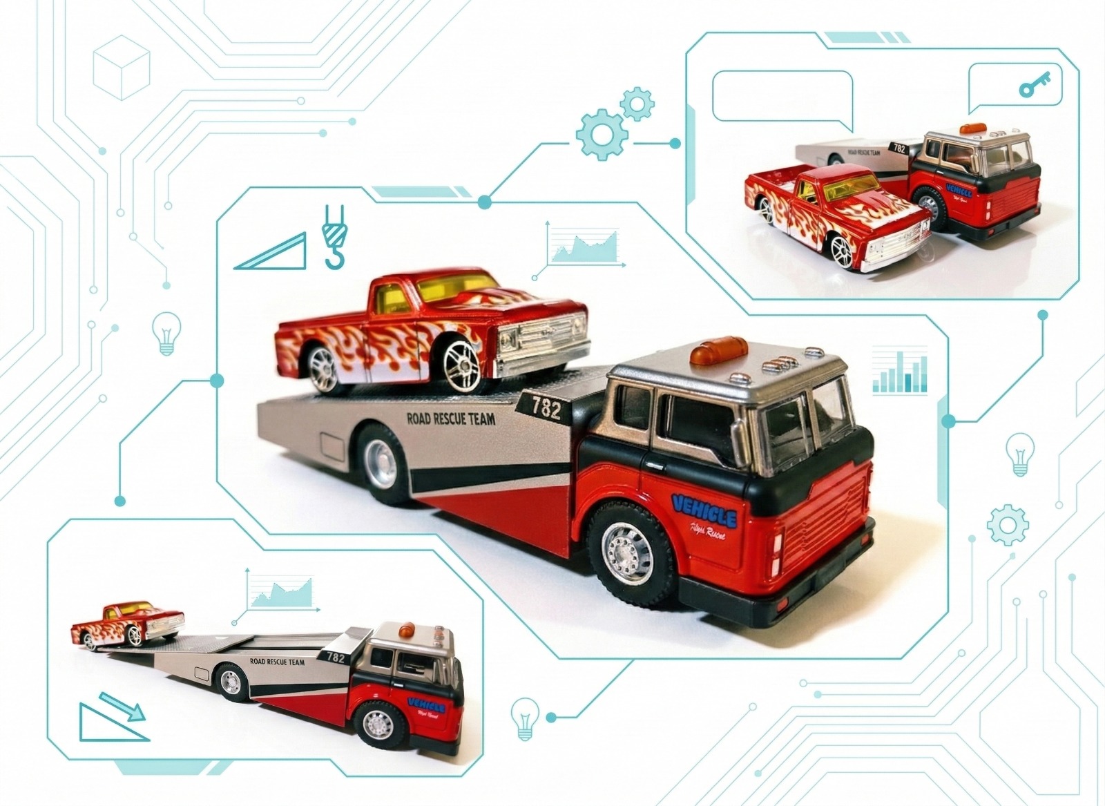 Truck Transport – Road Rescue Team Carrier Set
