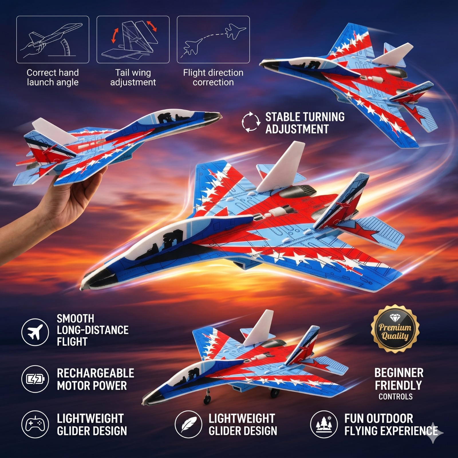 Electric Glider Fighter Aircraft - Image 6