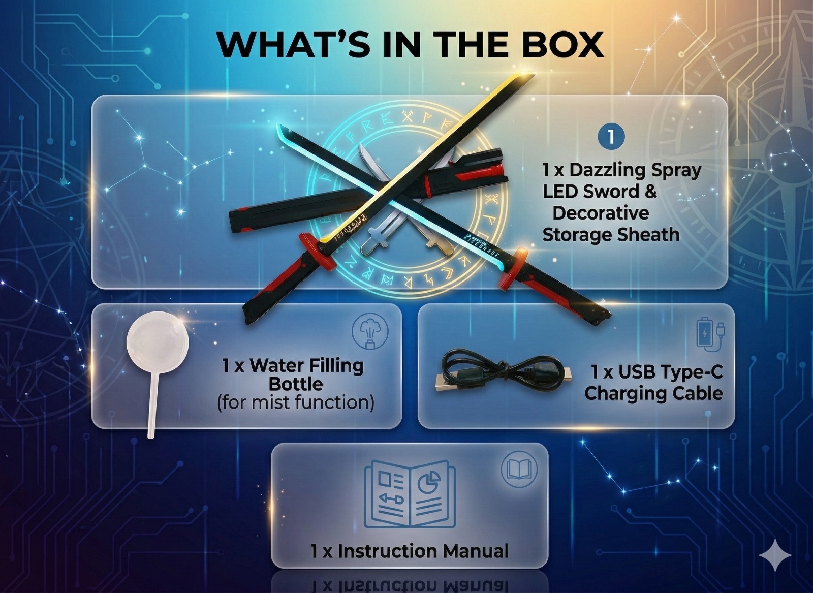 Dazzling Spray LED Sword - Image 2