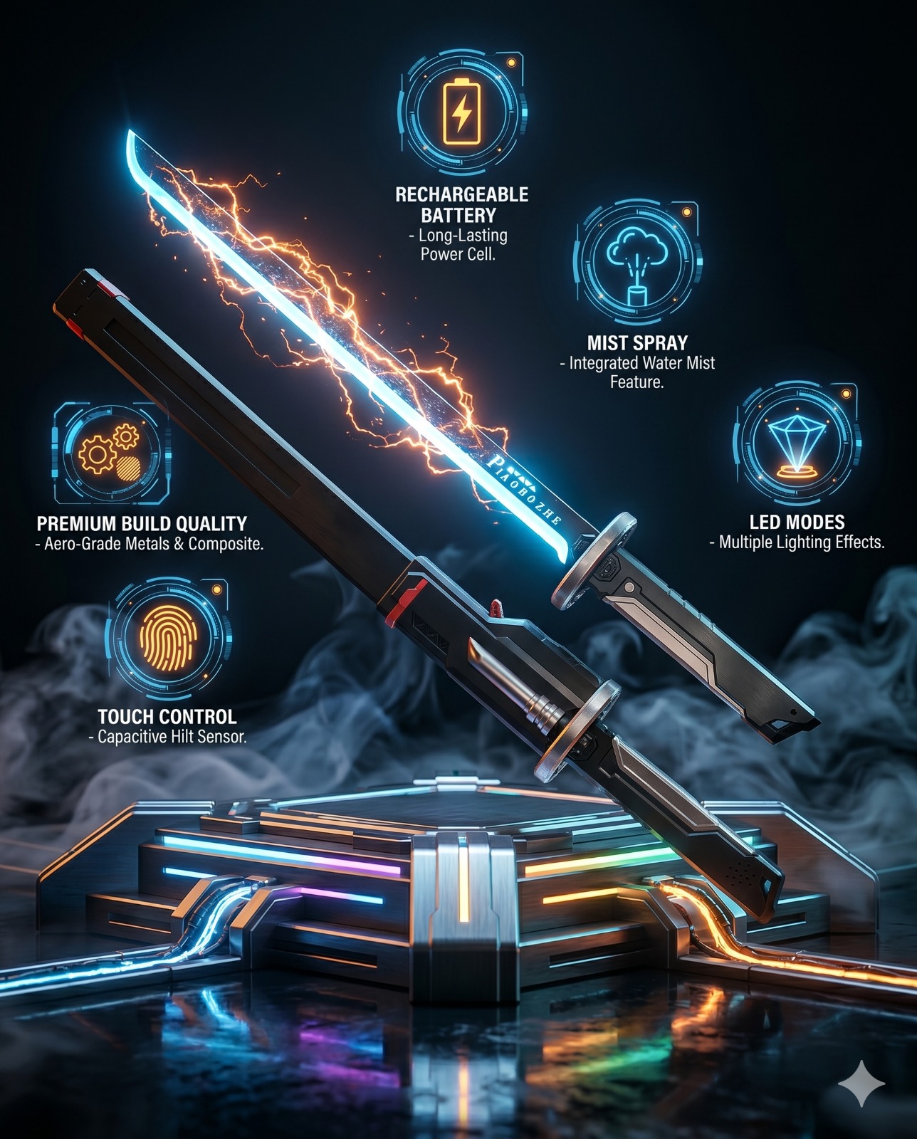 Dazzling Spray LED Sword - Image 4