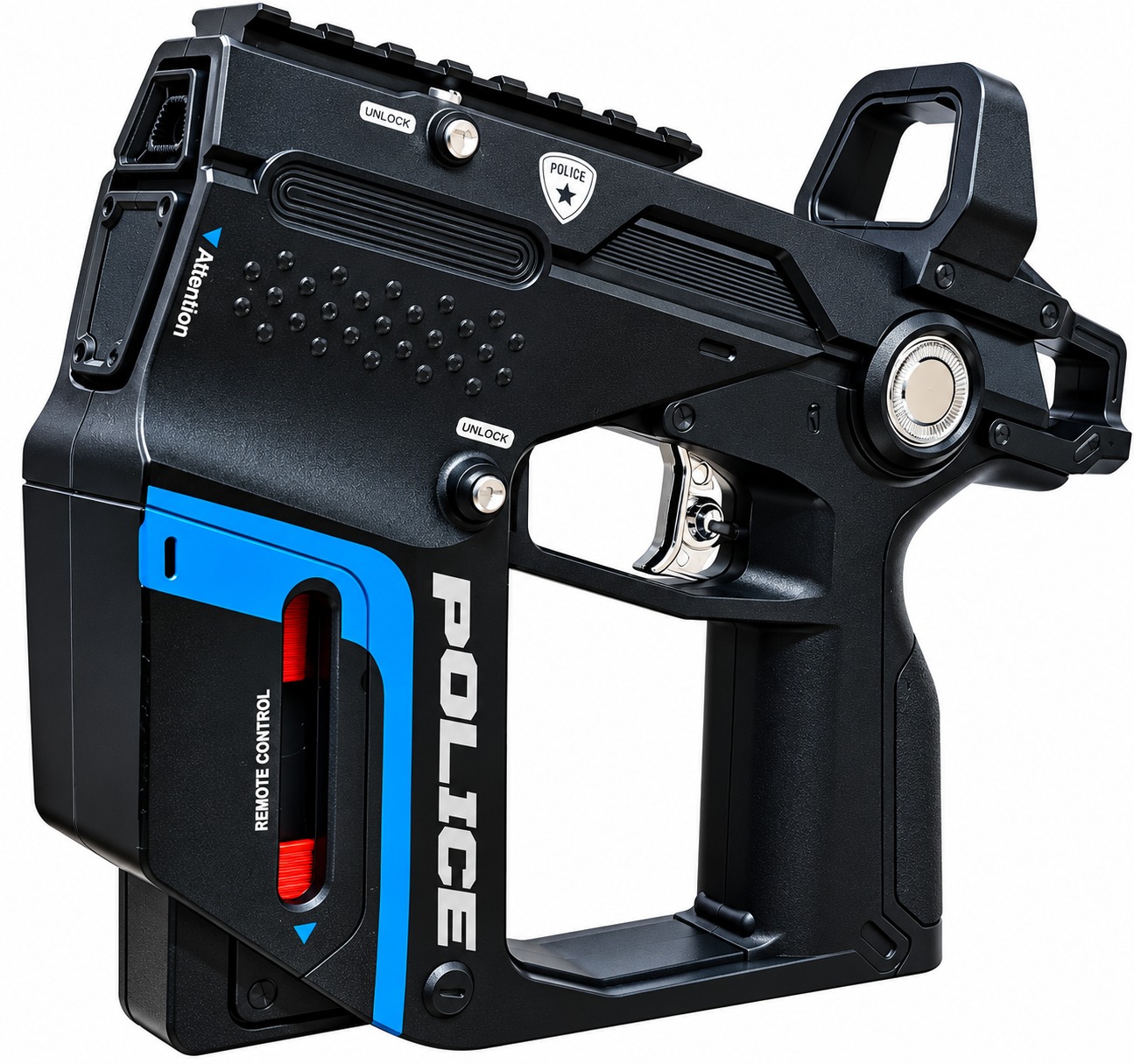 Police Toy Launcher with Racing Car & Laser Gun Set - Image 3