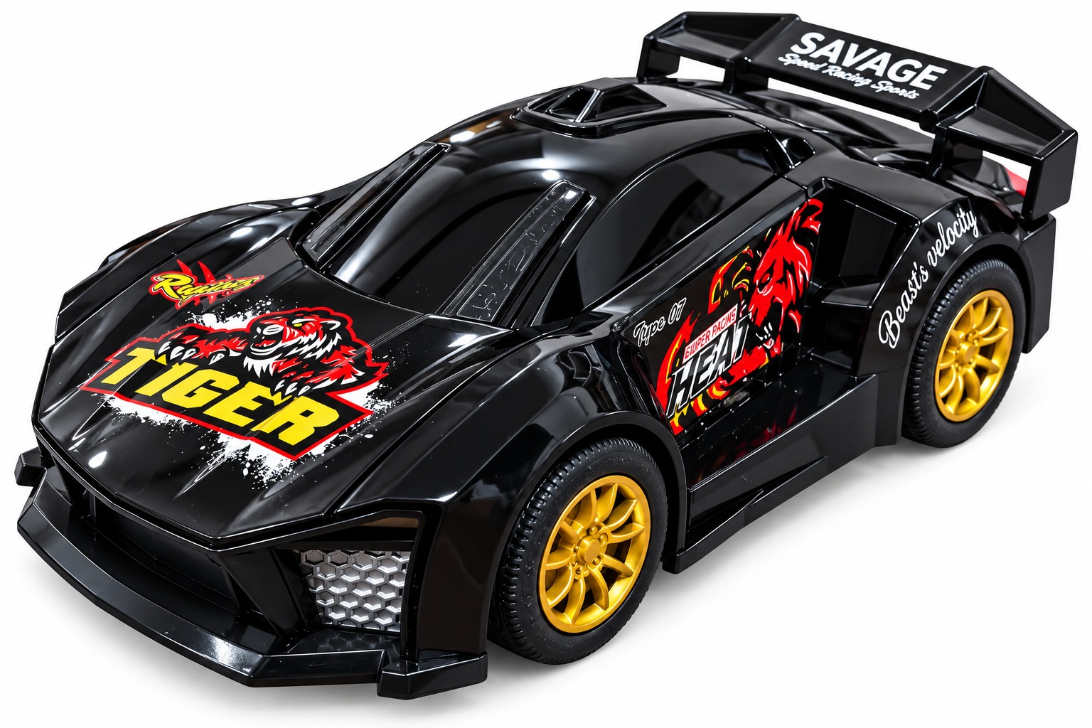 Police Toy Launcher with Racing Car & Laser Gun Set - Image 2