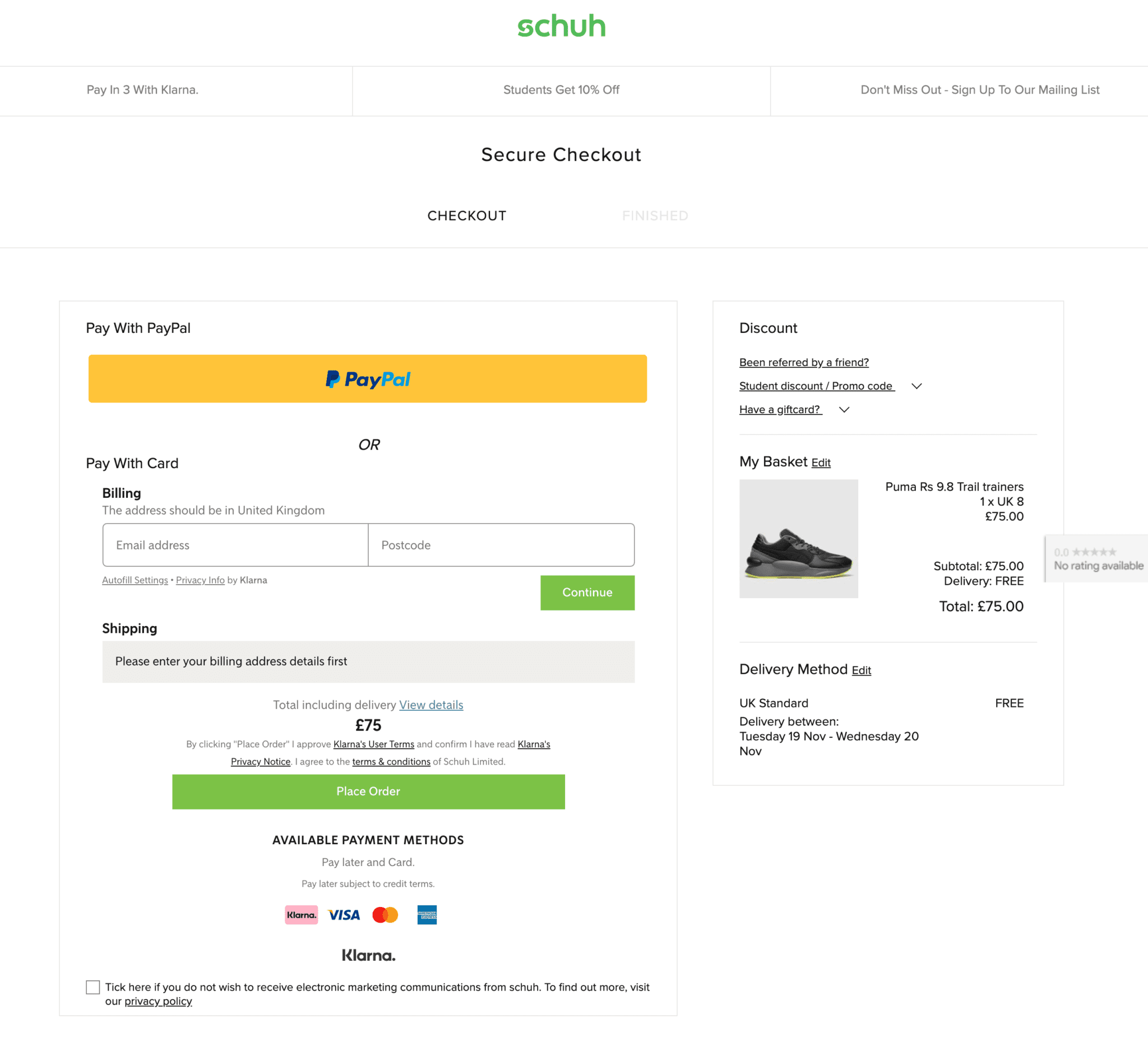 Shortened your checkout process - Joobi