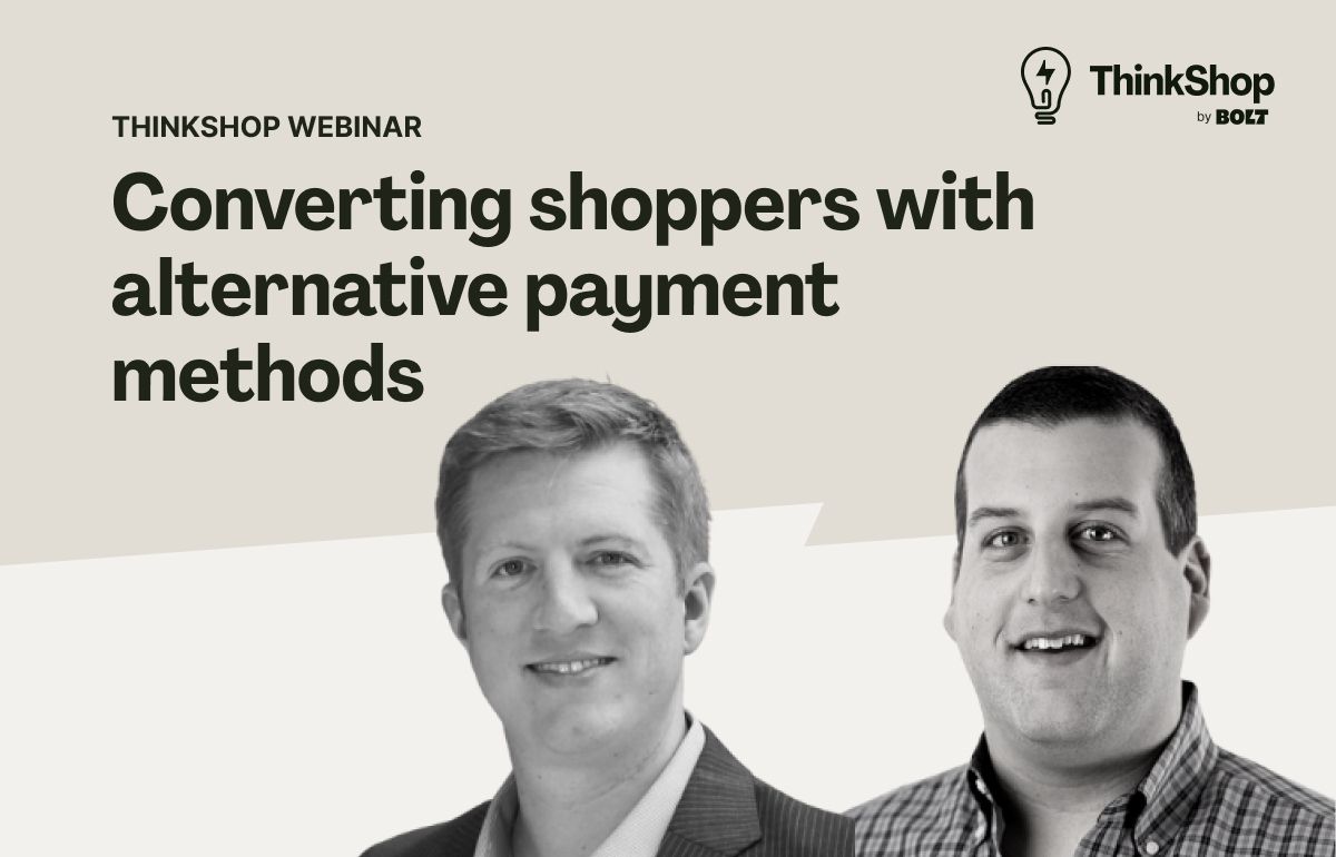 Converting shoppers with  alternative payment methods