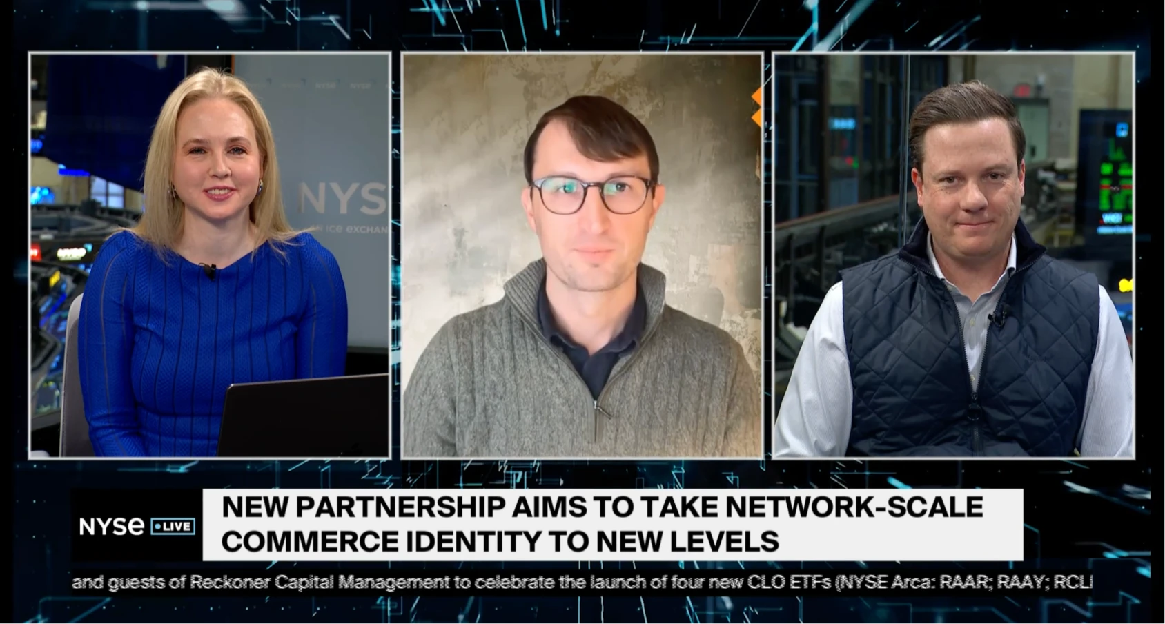 Justin Grooms, president of Bolt and Johnny Ayers, founder and CEO of Socure at NYSE TV.