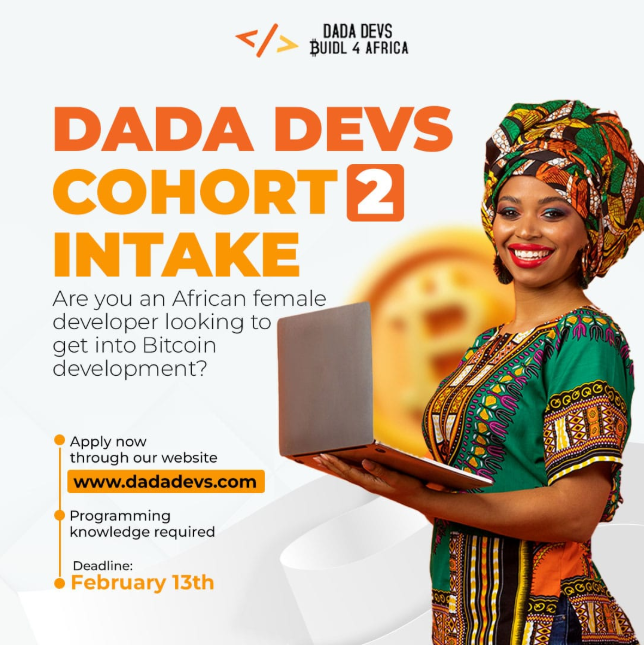 Applications Now Open for DADA DEVS Cohort 2, Targeting African Female Developers