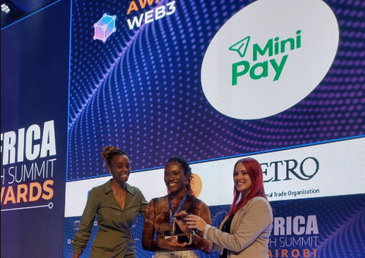 MiniPay Wins Africa Tech Summit Web3 Award