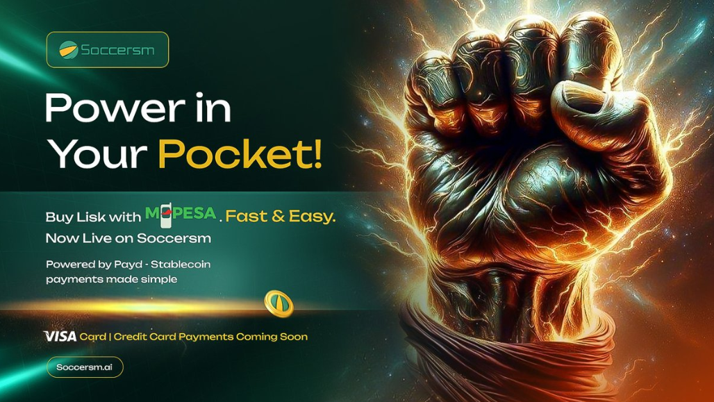 Lisk Expands Payment Options with Fiat Deposits via M-PESA on Soccersm wallet 