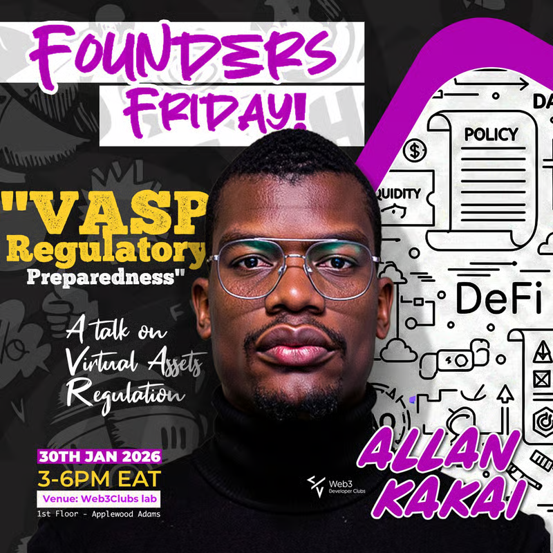 Web3 Clubs Founder's Friday Hosts Virtual Assets Chamber’s Allan Kakai to Discuss VASP Act Implementation