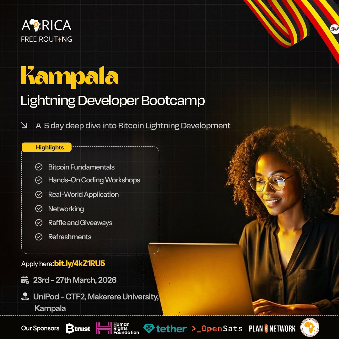 Africa Free Routing announces Lightning Developer Bootcamp in Kampala for a Five‑Day Sprint