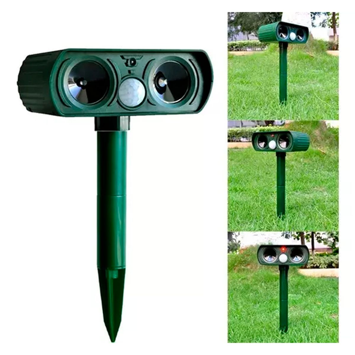 Repelente Gatos Perros Plagas De Jardin Ultrasonico Solar walle