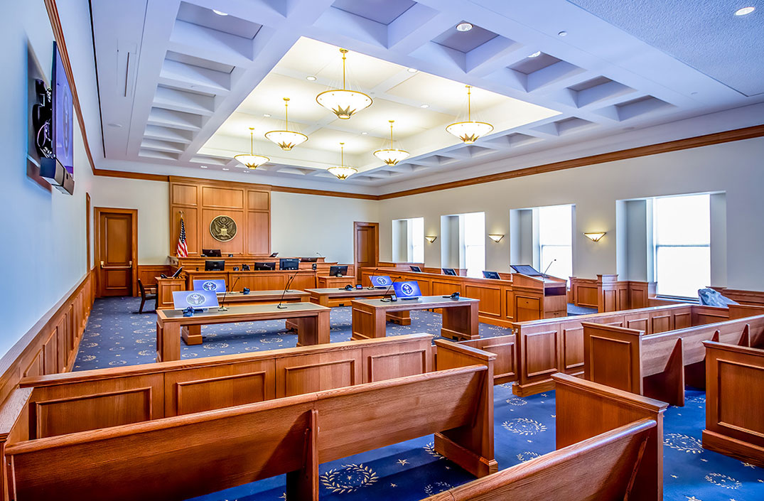 Custom Courtroom Furniture — U.S. District Court
