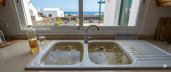 ¿Fregadero Lento? Por qué el Aceite y la Cal son Letales en Lanzarote