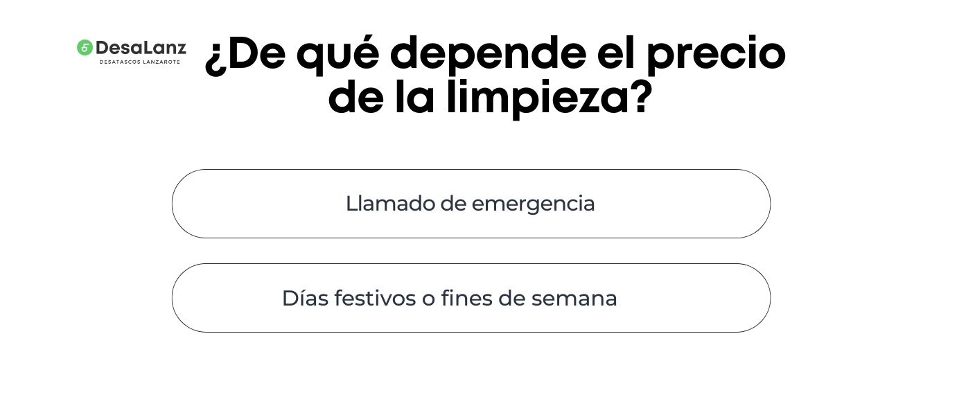 Precio limpieza fosa septica lanzarote