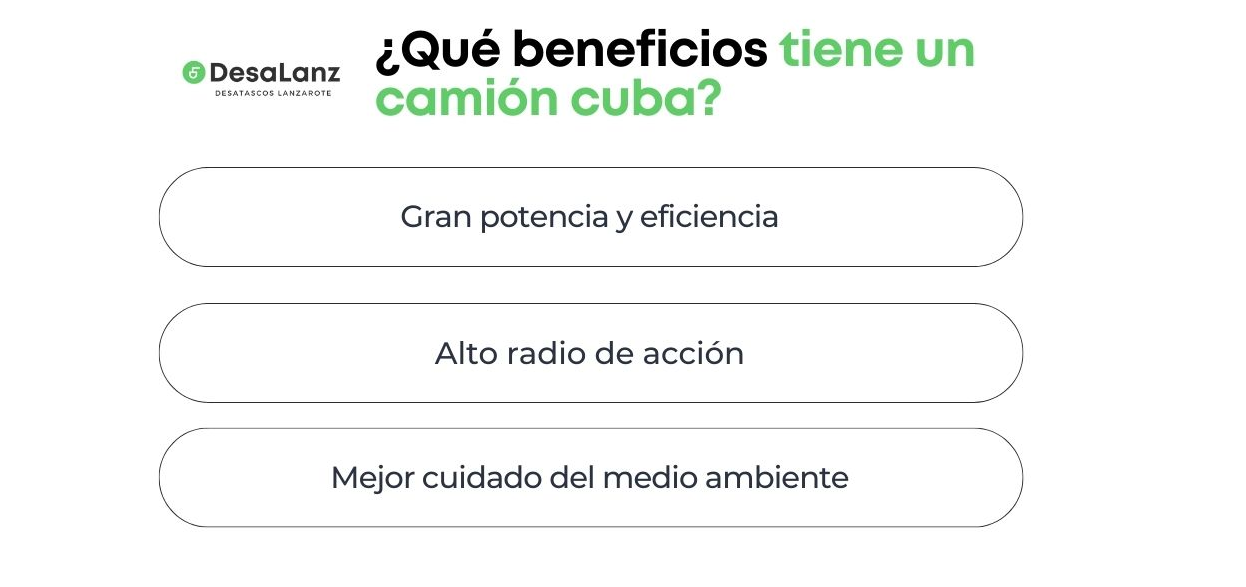 camion cuba desatascos calle lanzarote