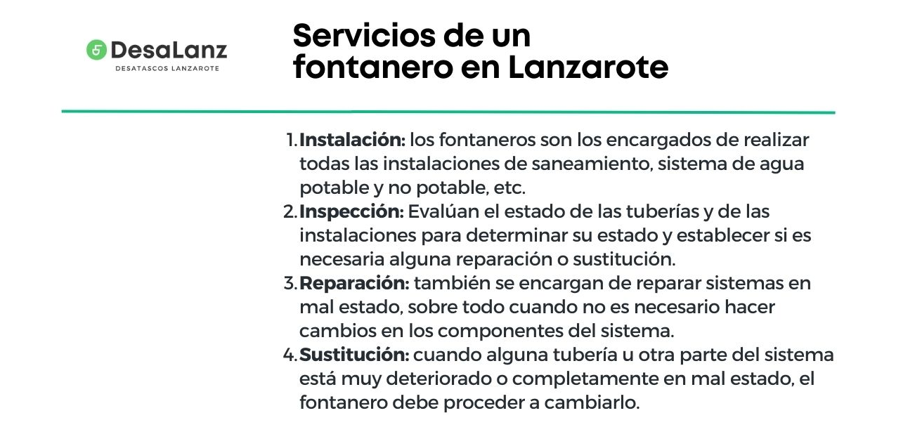 servicios fontanero lanzarote