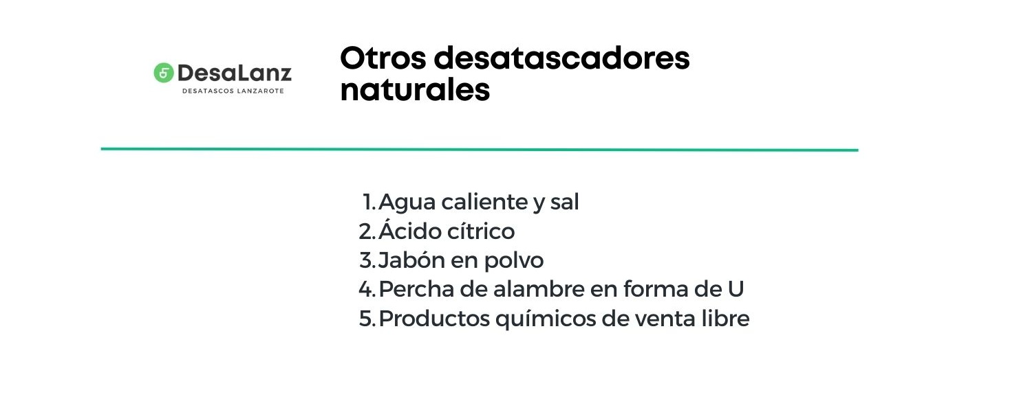 desatascadores naturales lanzarote