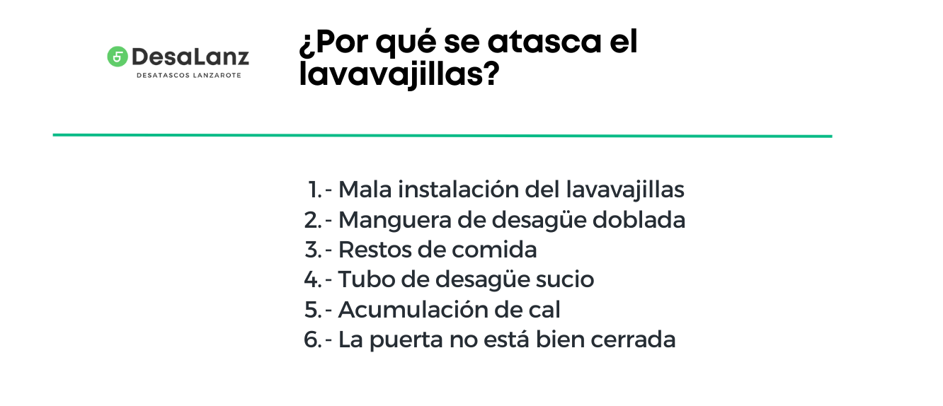 atasco lavavajillas arrecife