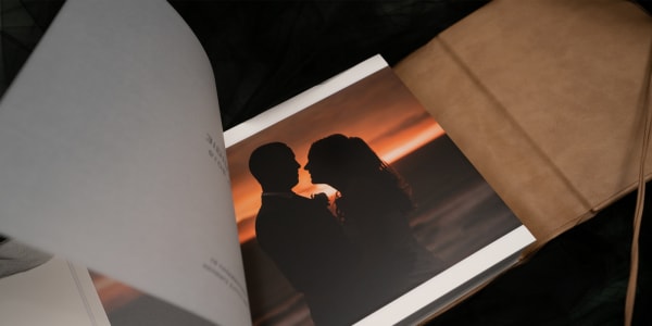 Wedding album spread