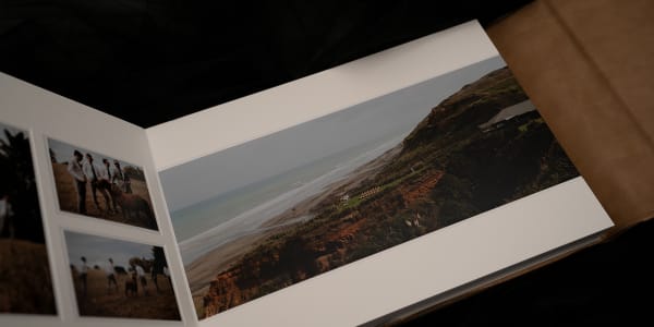 Wedding album spread