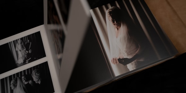 Wedding album spread