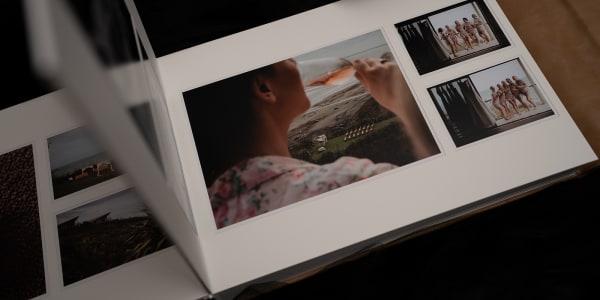 Wedding album spread