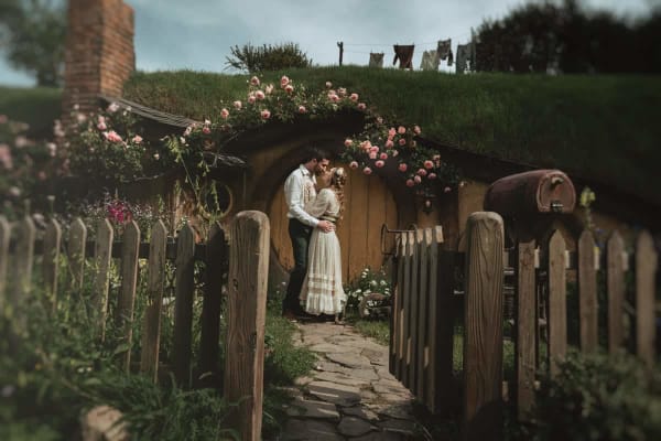 Danielle & Nathan wedding at Hobbiton Movie Set