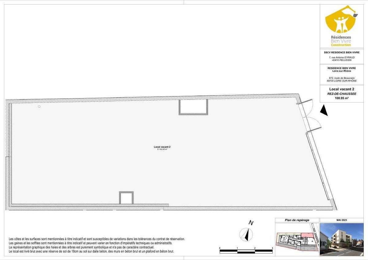 Local commercial 86.83 m² à vendre – à Loire-sur-Rhône (69700)
