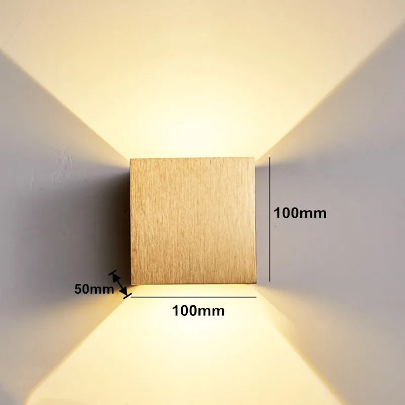 Applique LED Alluminio Nero — Interno Esterno Corridoio — illuminazione LED di design