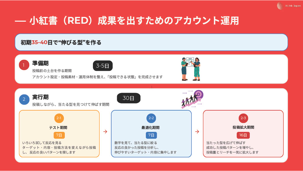 初期35-40日で伸びる型を作る