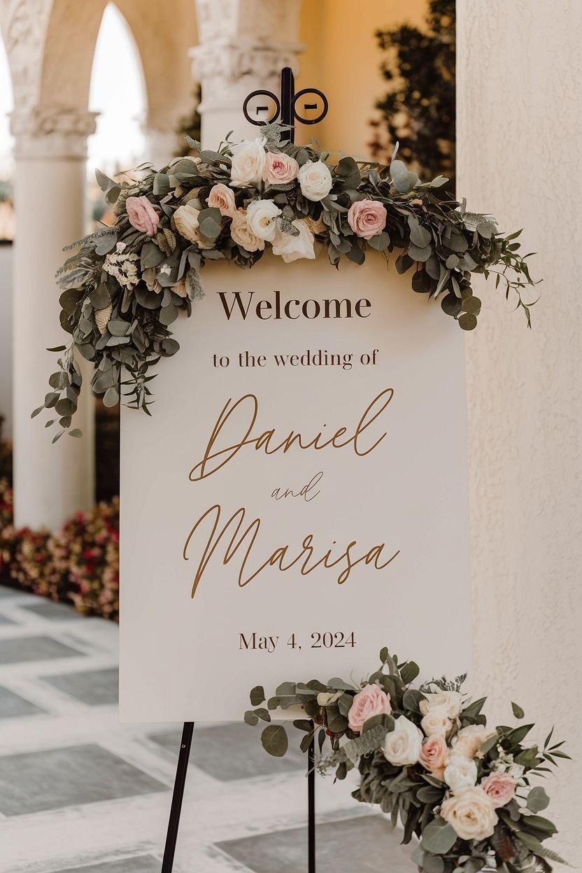 Welcome Sign Foam Board