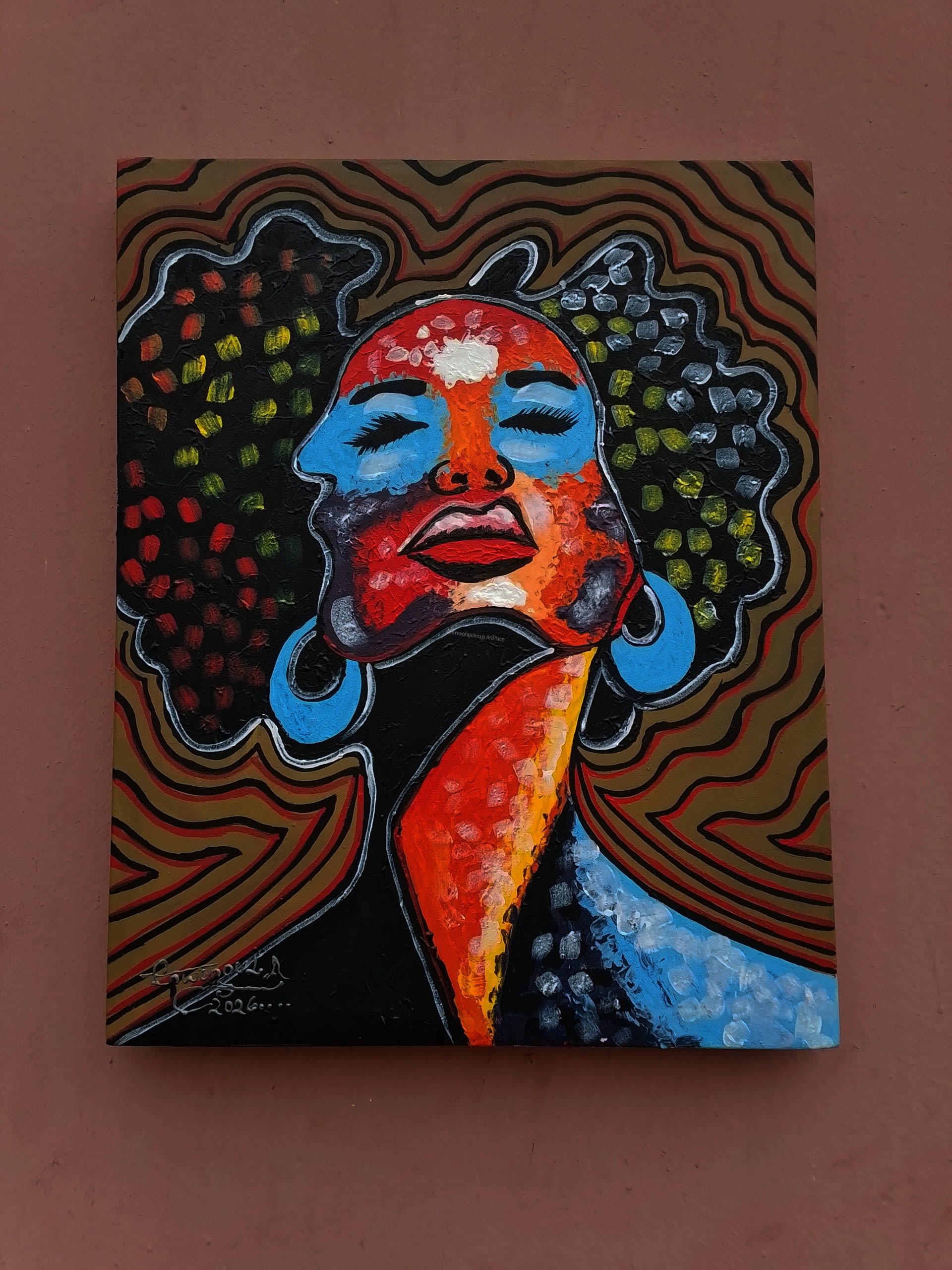 Awake in color — by EnwongoNseLinus — Painting
